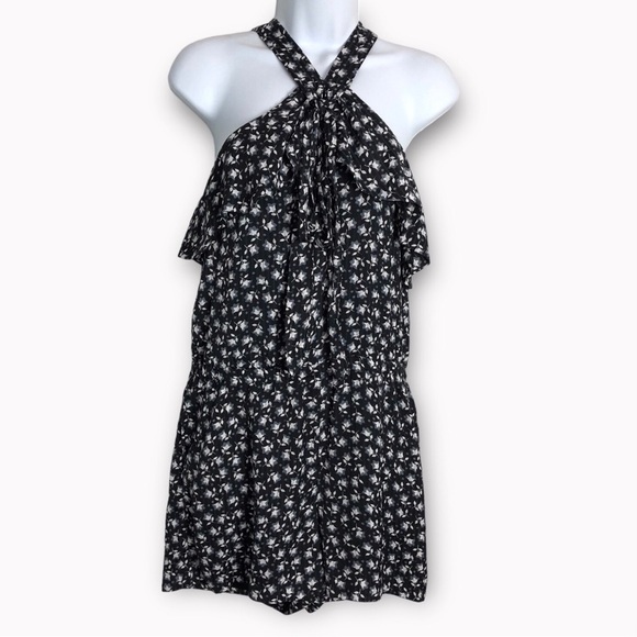 LOFT Floral Print Halter Romper - Picture 4 of 15